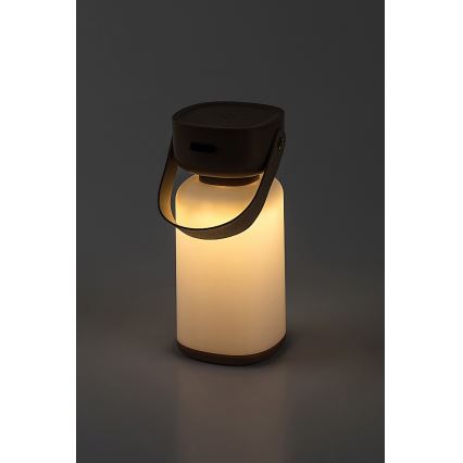 Rabalux - Udendørs LED bordlampe m. touch-funktion dæmpbar og genopladelig LED/3W/5V IP44 brun