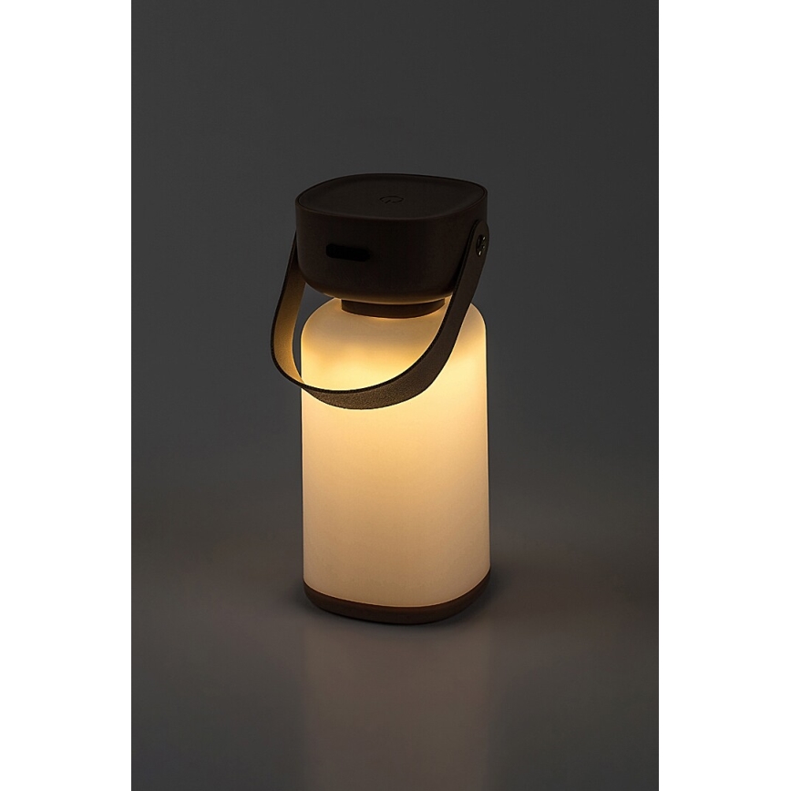 Rabalux - Udendørs LED bordlampe m. touch-funktion dæmpbar og genopladelig LED/3W/5V IP44 brun