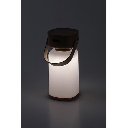Rabalux - Udendørs LED bordlampe m. touch-funktion dæmpbar og genopladelig LED/3W/5V IP44 brun