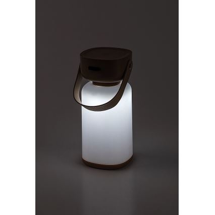 Rabalux - Udendørs LED bordlampe m. touch-funktion dæmpbar og genopladelig LED/3W/5V IP44 brun