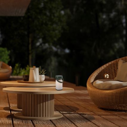 Rabalux - Udendørs LED bordlampe m. touch-funktion dæmpbar og genopladelig LED/3W/5V IP44 grøn