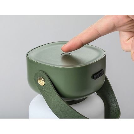 Rabalux - Udendørs LED bordlampe m. touch-funktion dæmpbar og genopladelig LED/3W/5V IP44 grøn