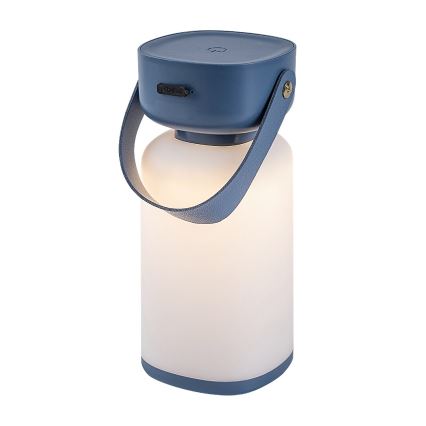 Rabalux - Udendørs LED bordlampe m. touch-funktion dæmpbar og genopladelig LED/3W/5V IP44 blå