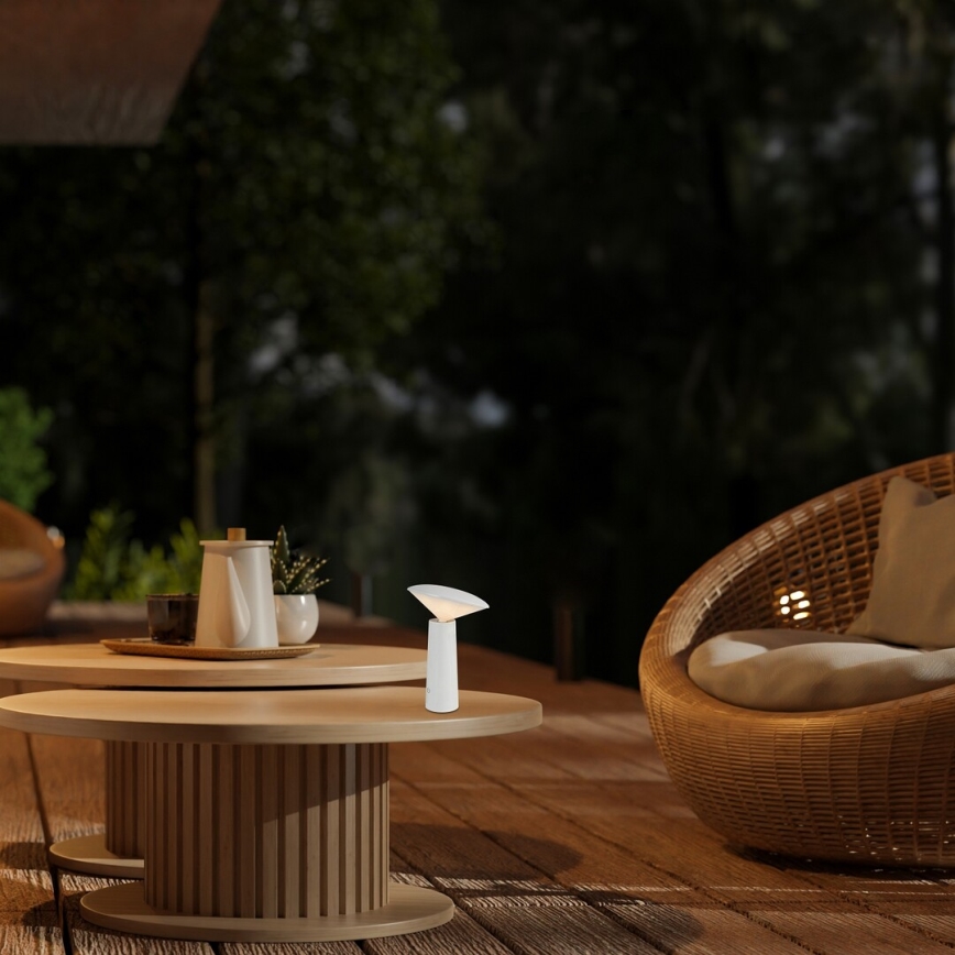Rabalux - LED Genopladelig bordlampe m. touch-funktion dæmpbar POLPERRO LED/3W/3,7V 1200mAh hvid