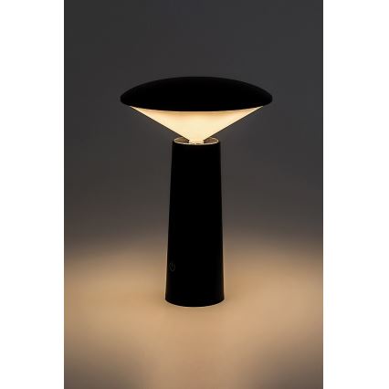 Rabalux - LED Genopladelig bordlampe m. touch-funktion dæmpbar POLPERRO LED/3W/3,7V 1200mAh sort
