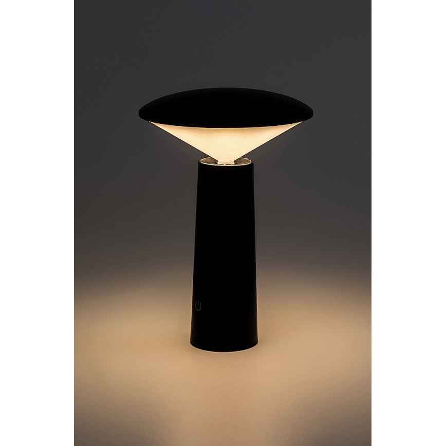 Rabalux - LED Genopladelig bordlampe m. touch-funktion dæmpbar POLPERRO LED/3W/3,7V 1200mAh sort