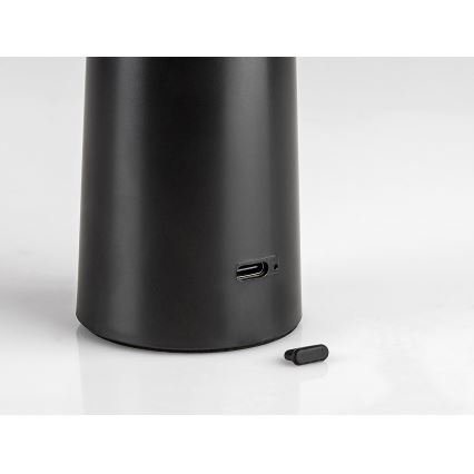 Rabalux - LED Genopladelig bordlampe m. touch-funktion dæmpbar POLPERRO LED/3W/3,7V 1200mAh sort