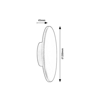 Rabalux - Udendørs LED væglampe 15W/230V 2700/4000/6500K IP65 sort