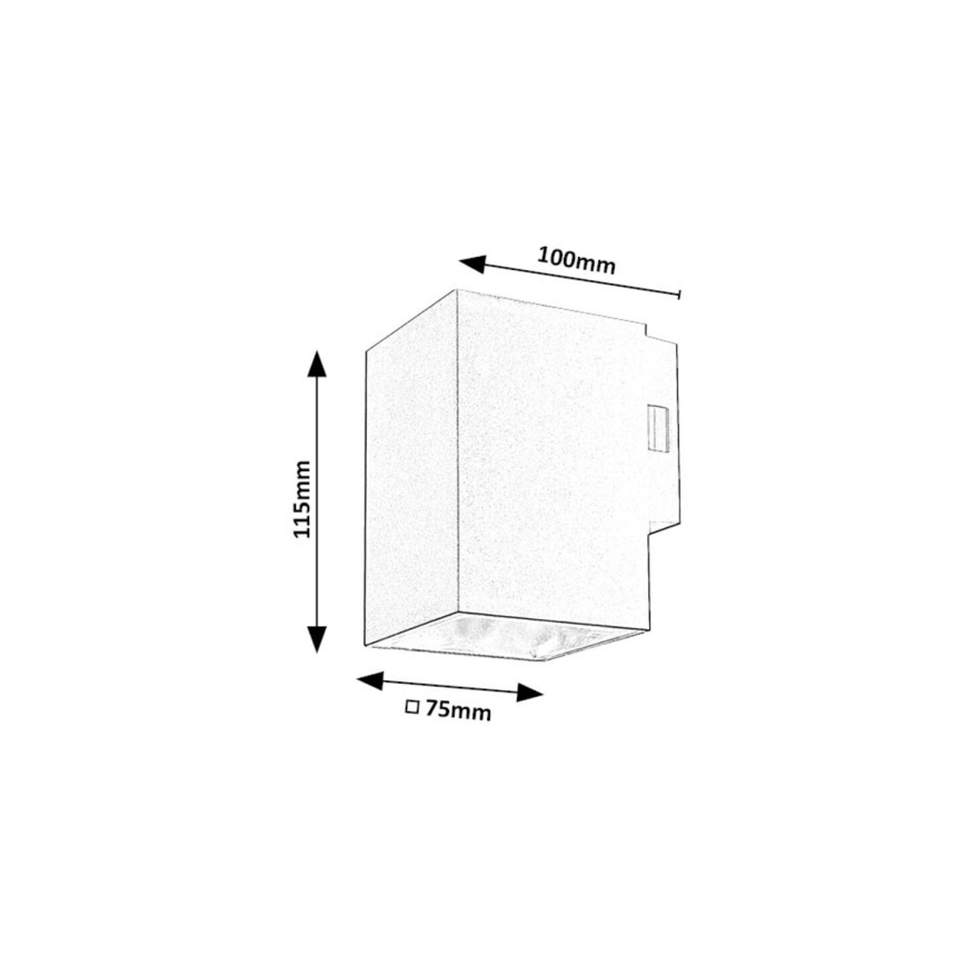 Rabalux - Udendørs LED væglampe LED/9W/230V 2700/4000/6500K IP65 sort