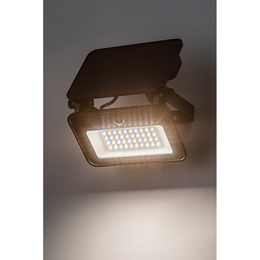 Rabalux - Soldrevet LED projektør med sensor LED/6W/3,7V 3000/4000/6500K IP65