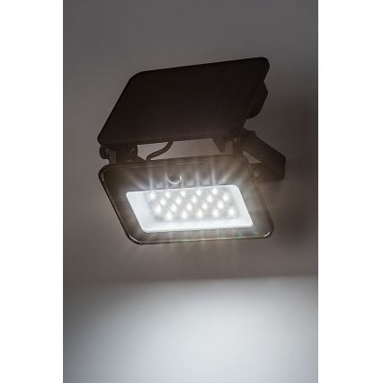 Rabalux - Soldrevet LED projektør med sensor LED/6W/3,7V 3000/4000/6500K IP65