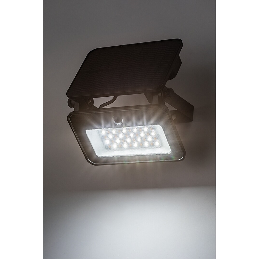 Rabalux - Soldrevet LED projektør med sensor LED/6W/3,7V 3000/4000/6500K IP65