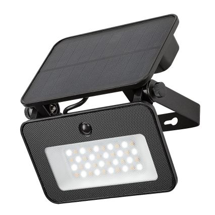 Rabalux - Soldrevet LED projektør med sensor LED/6W/3,7V 3000/4000/6500K IP65