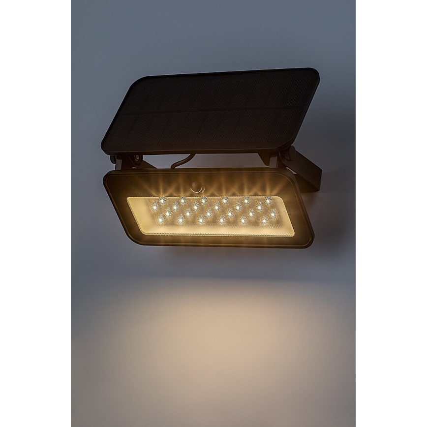 Rabalux - Soldrevet LED projektør med sensor LED/8W/3,7V 3000/4000/6500K IP65