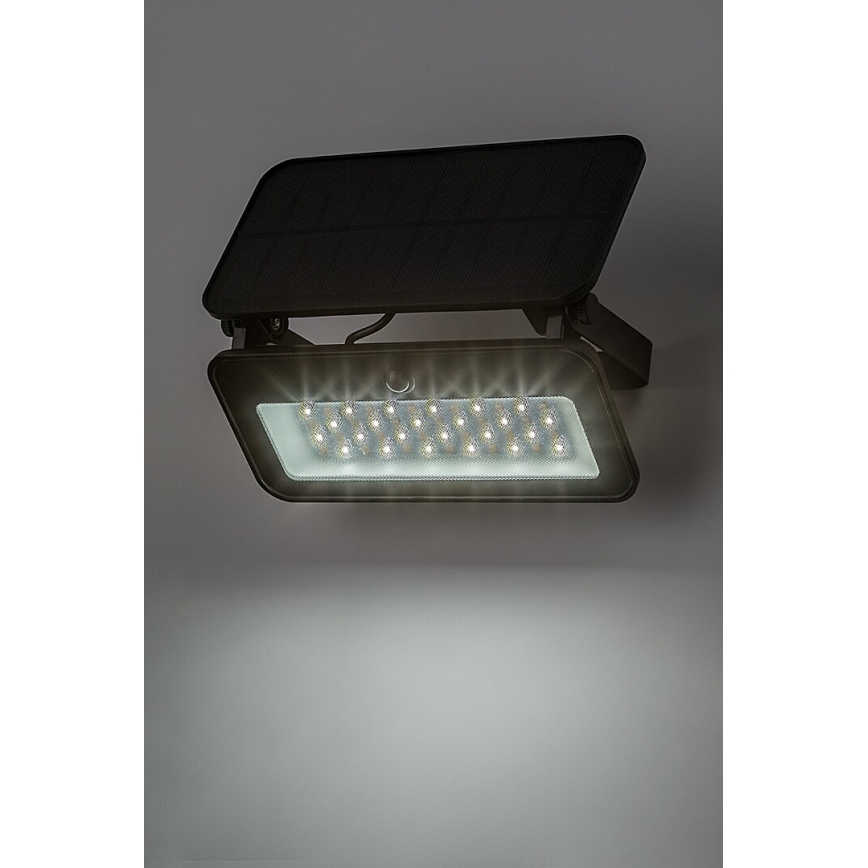 Rabalux - Soldrevet LED projektør med sensor LED/8W/3,7V 3000/4000/6500K IP65