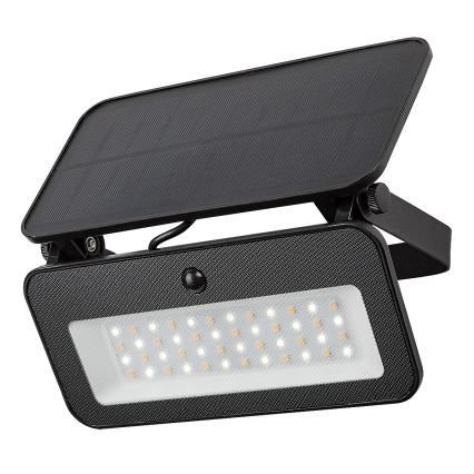 Rabalux - Soldrevet LED projektør med sensor LED/8W/3,7V 3000/4000/6500K IP65