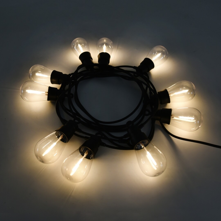 Rabalux - Soldrevet LED lyskæde LED/3,6W/3,7V 6,5 m 1200mAh IP44