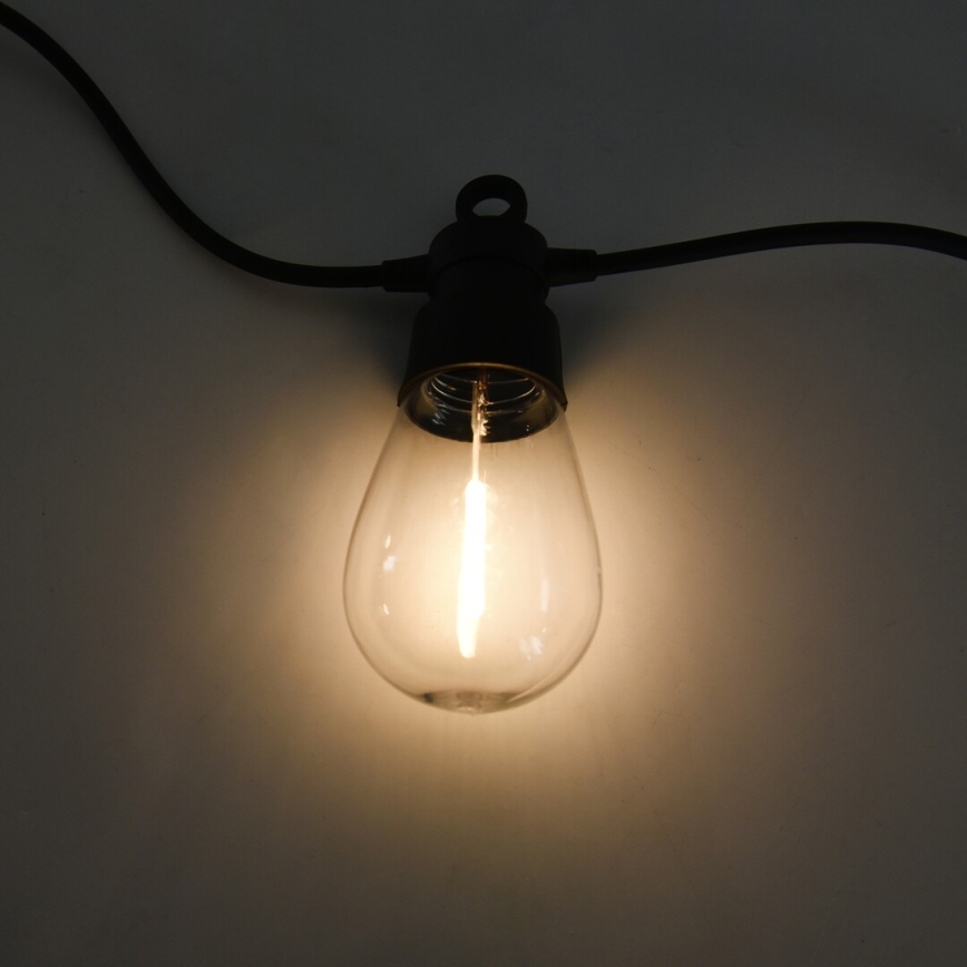Rabalux - Soldrevet LED lyskæde LED/3,6W/3,7V 6,5 m 1200mAh IP44