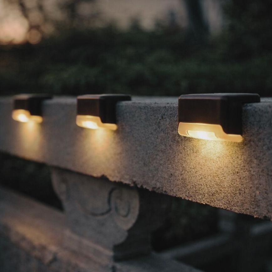 Rabalux - SÆT 4x solcelledrevne væglamper med skumringssensor LED/0,06W/1,2V 300 mAh IP44