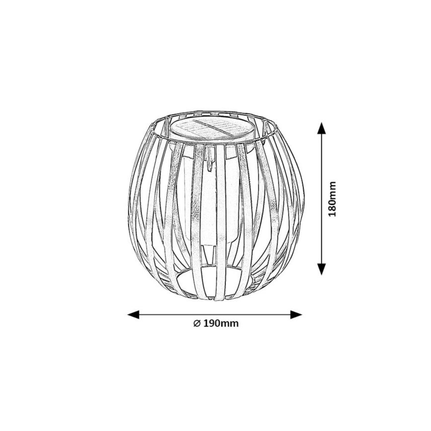 Rabalux - LED solcellelampe LED/1W/1,2V 300mAh IP44