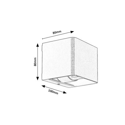 Rabalux - Udendørs LED væglampe LED/10W/230V IP54 sort