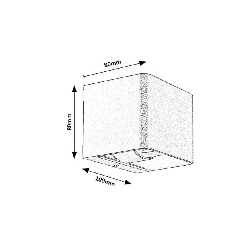 Rabalux - Udendørs LED væglampe LED/10W/230V IP54 sort