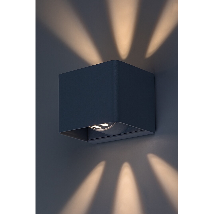 Rabalux - Udendørs LED væglampe LED/10W/230V IP54 grå