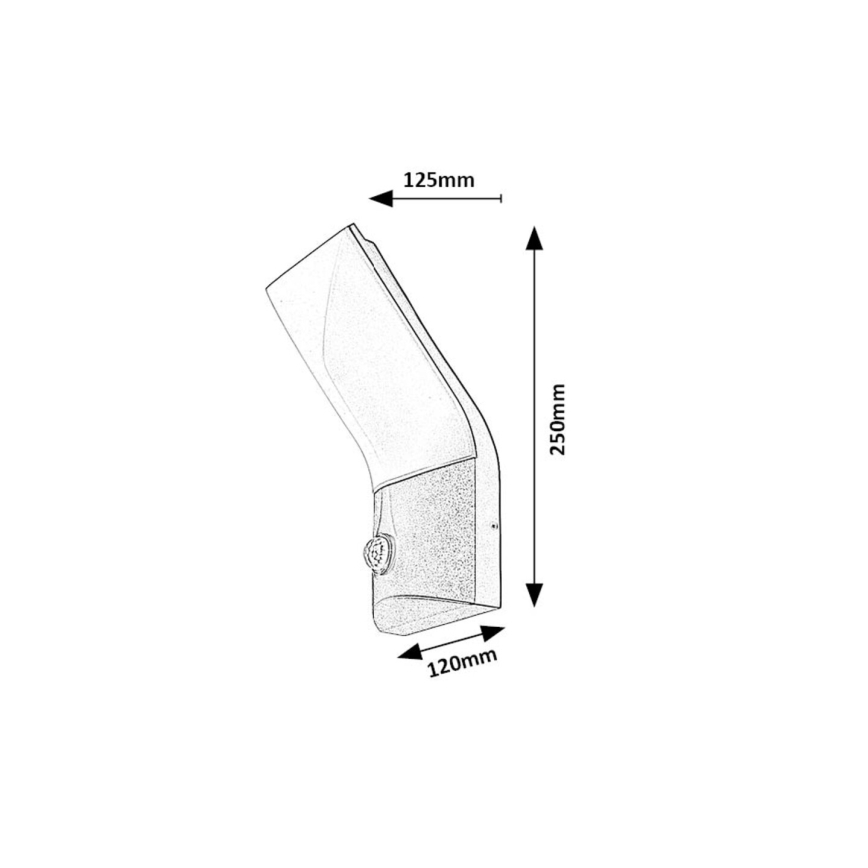 Rabalux - LED Udendørs væglampe med sensor LED/10W/230V IP54