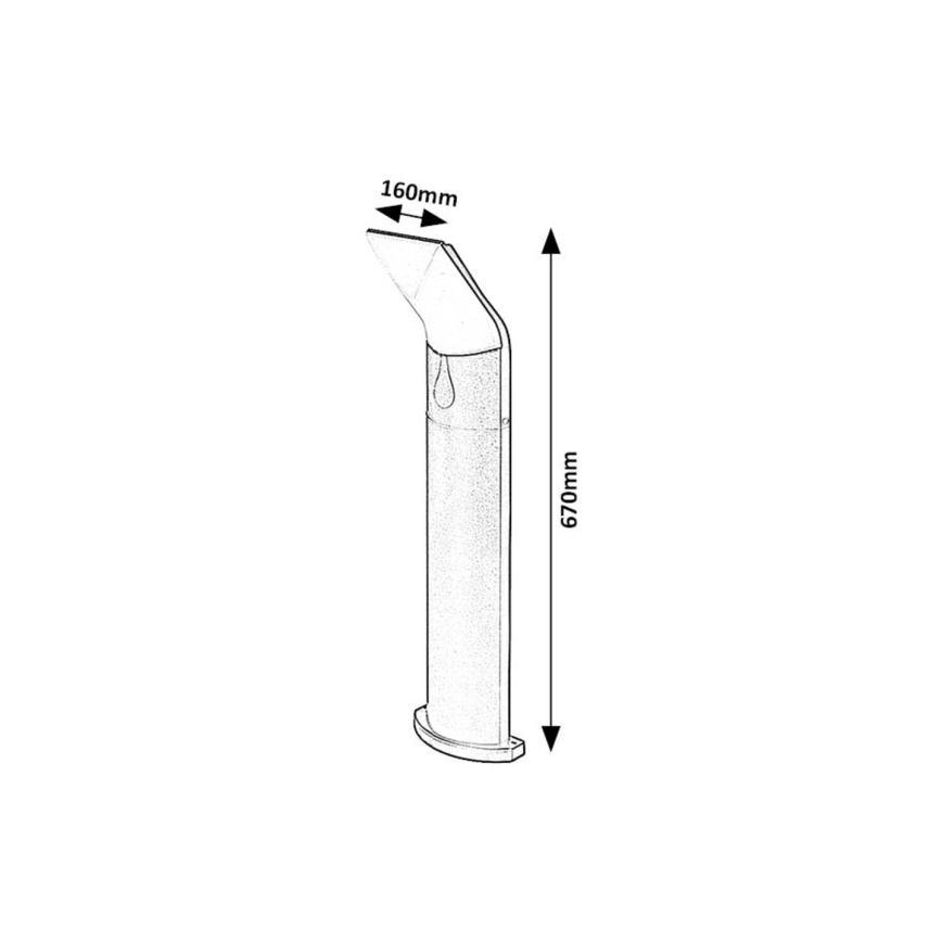 Rabalux - LED udendørslampe LED/10W/230V IP54