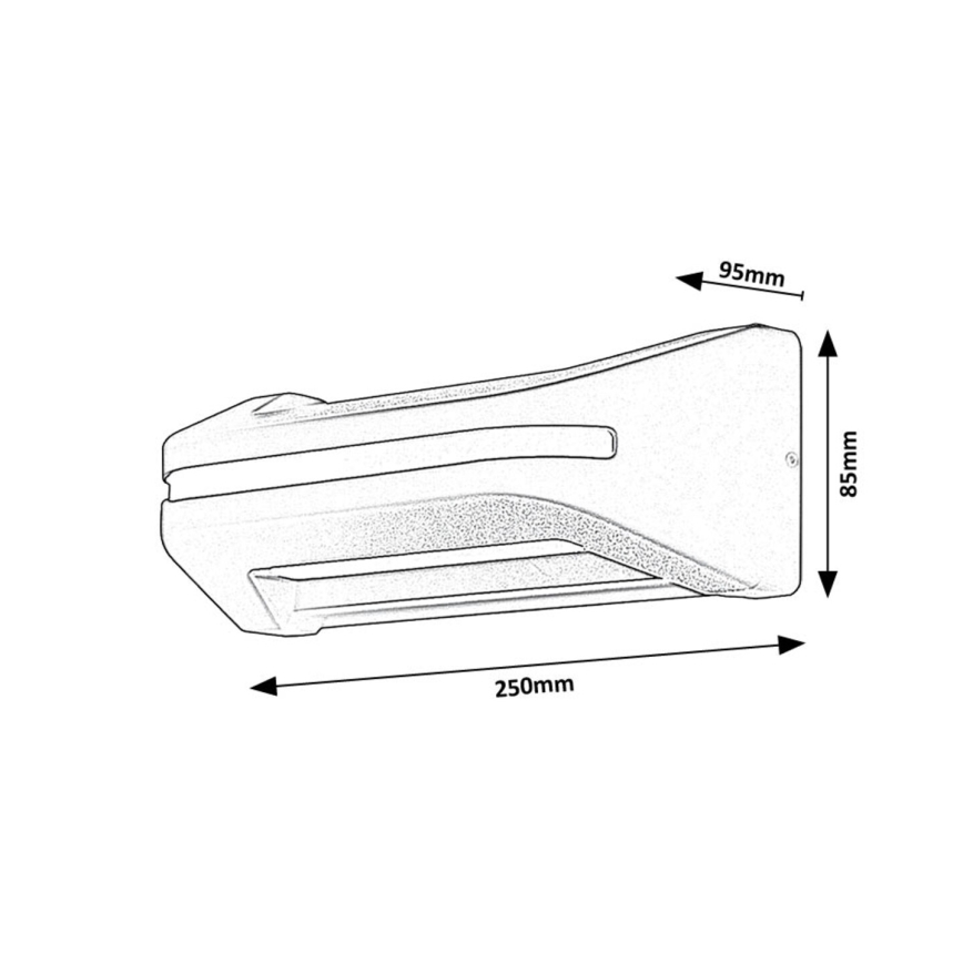 Rabalux - Udendørs LED væglampe LED/20W/230V IP54
