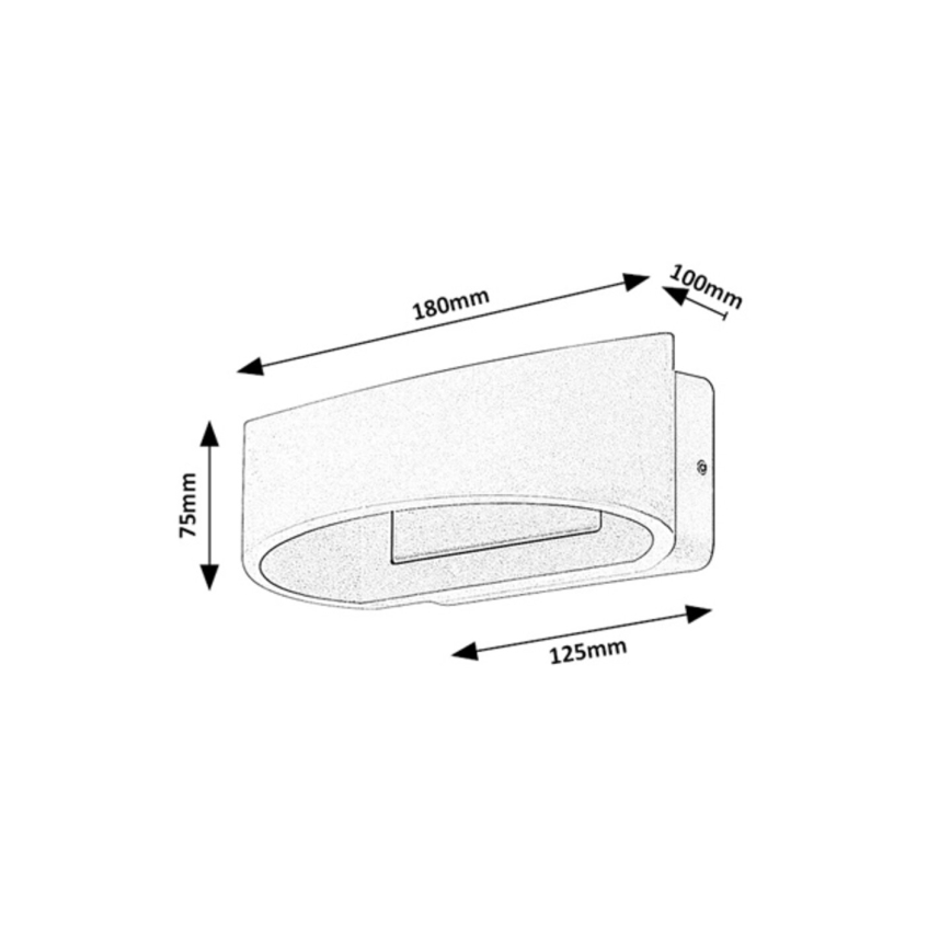 Rabalux - LED Udendørs væglampe LED/9W/230V IP54 hvid