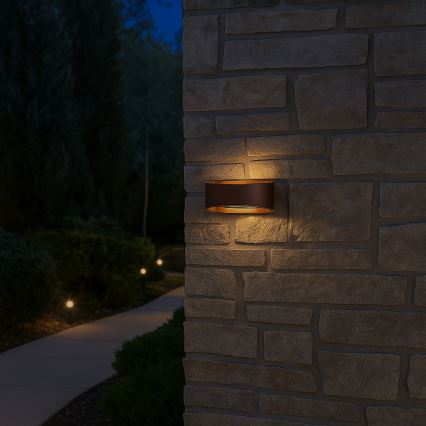 Rabalux - LED udendørs væglampe LED/9W/230V IP54 brun