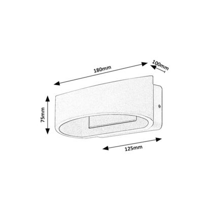 Rabalux - LED udendørs væglampe LED/9W/230V IP54 brun