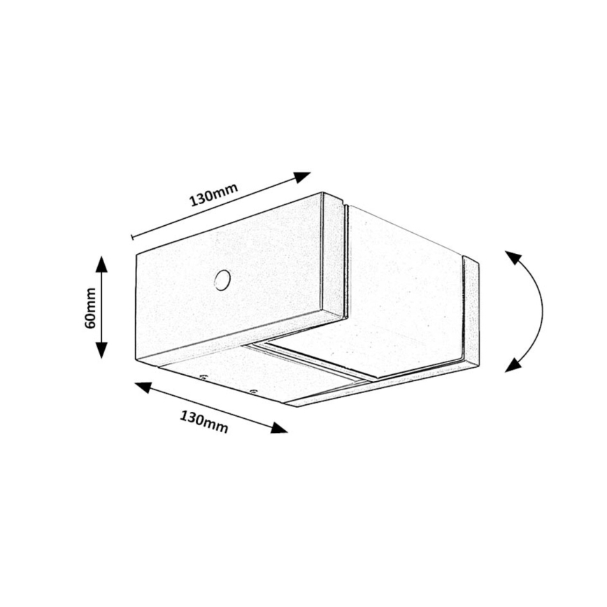 Rabalux - Udendørs LED væglampe LED/10W/230V IP54