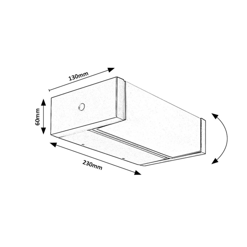 Rabalux - Udendørs LED væglampe LED/18W/230V IP54