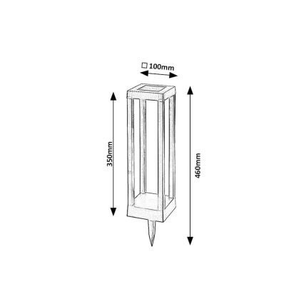 Rabalux - LED solcellelampe LED/0,18W/3,7V IP44