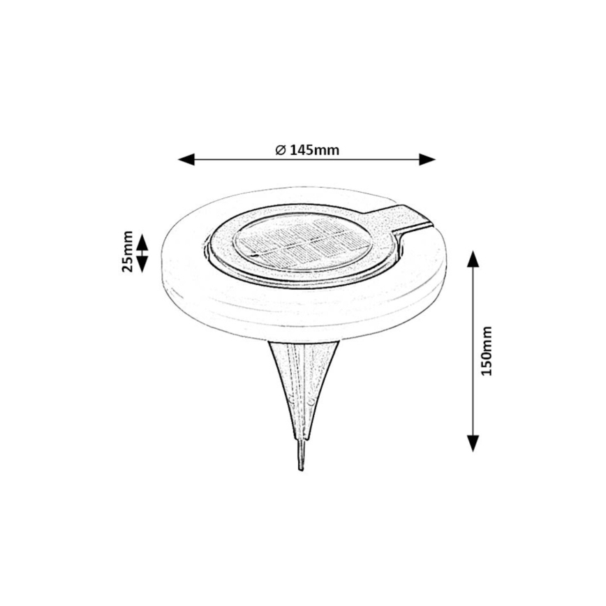 Rabalux - LED solcellelampe LED/0,05W/1,2V IP44