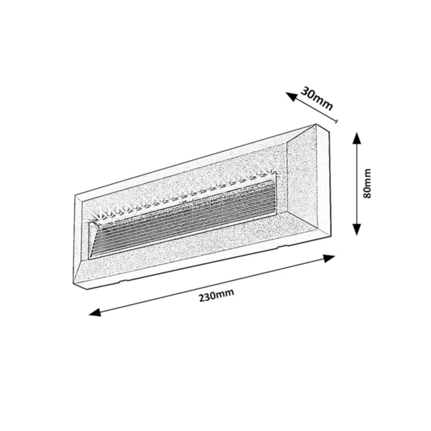Rabalux - LED udendørs væglampe LED/6W/230V IP65 sort