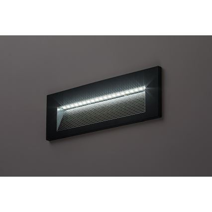 Rabalux - LED udendørs væglampe LED/6W/230V IP65 sort
