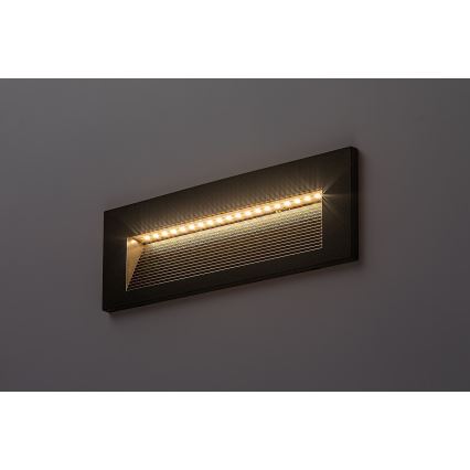 Rabalux - LED udendørs væglampe LED/6W/230V IP65 sort