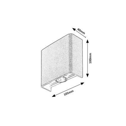 Rabalux - LED udendørs vægarmatur 2W/230V 2000/2700/4000K IP65