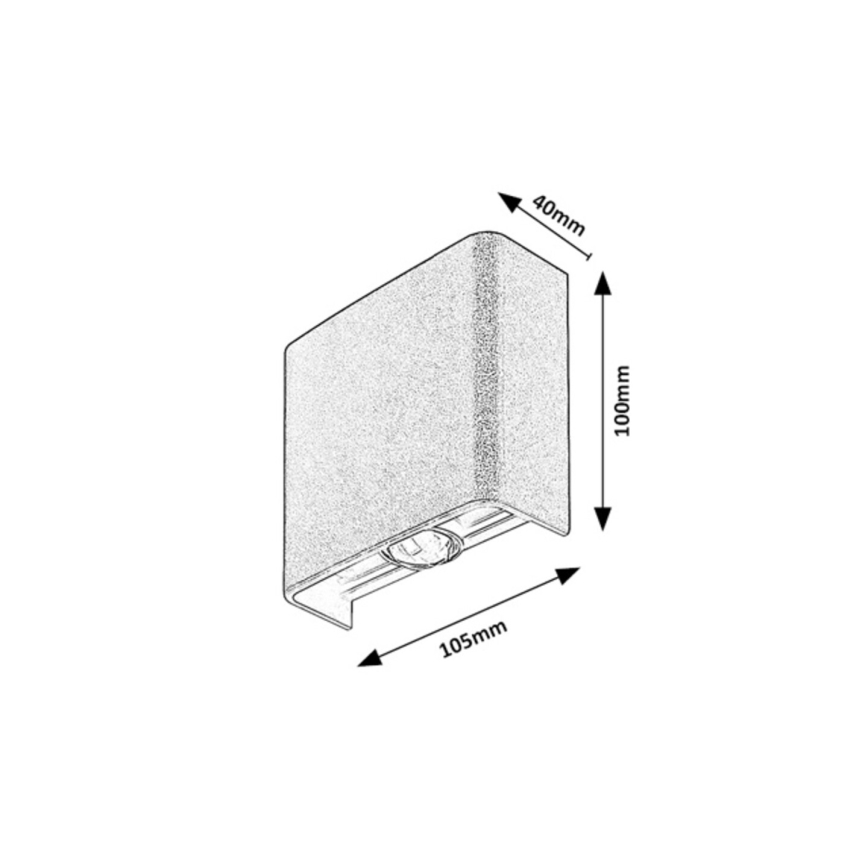 Rabalux - LED udendørs vægarmatur 2W/230V 2000/2700/4000K IP65