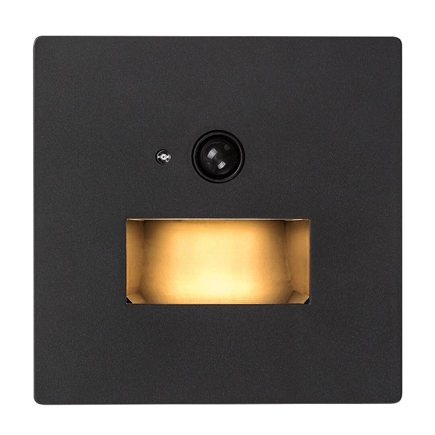 Rabalux - LED-trappearmatur med bevægelses- og skumringssensor LED/1W/230V 3000/4500/6500K sort