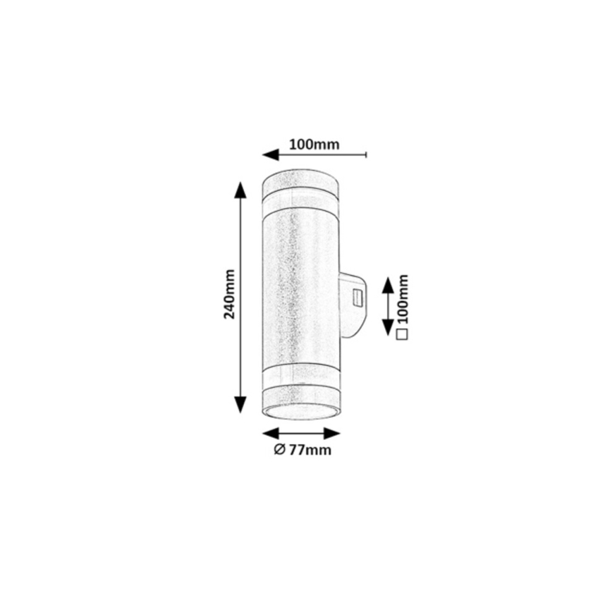 Rabalux - LED udendørs væglampe LED/16W/230V IP65 brun