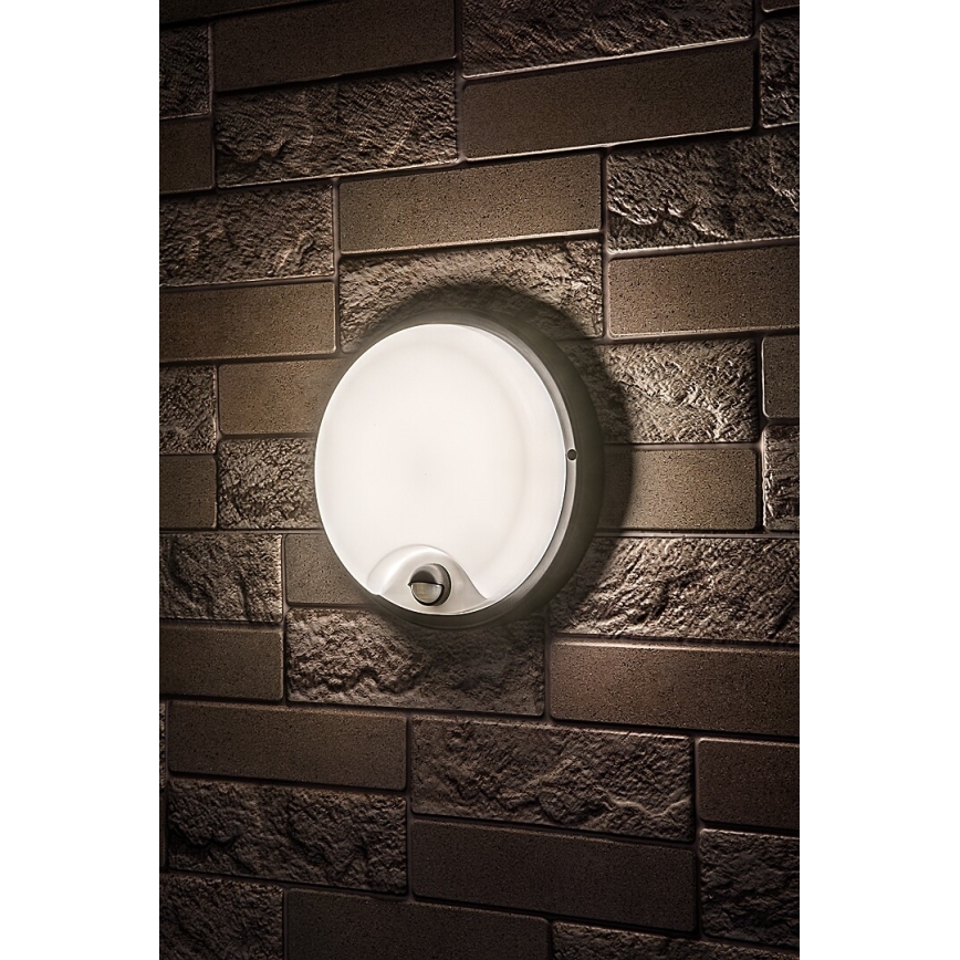 Rabalux - LED udendørs væglampe med sensor LED/18W/230V IP65 sort
