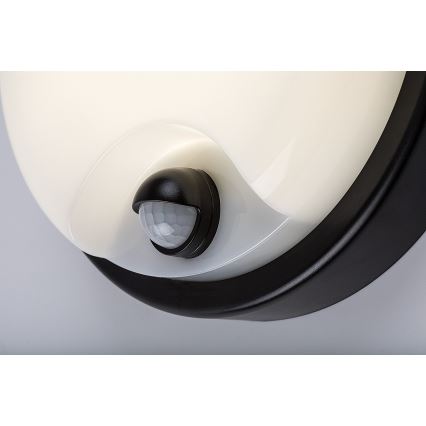 Rabalux - LED udendørs væglampe med sensor LED/18W/230V IP65 sort