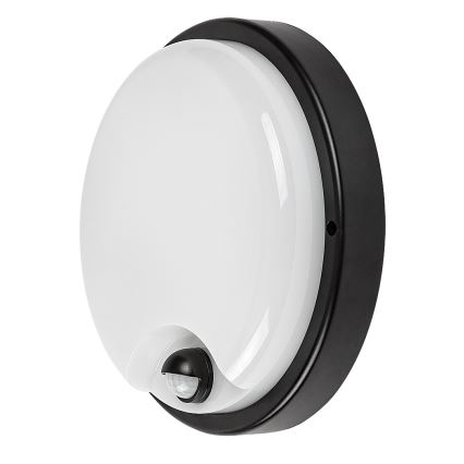 Rabalux - LED udendørs væglampe med sensor LED/18W/230V IP65 sort