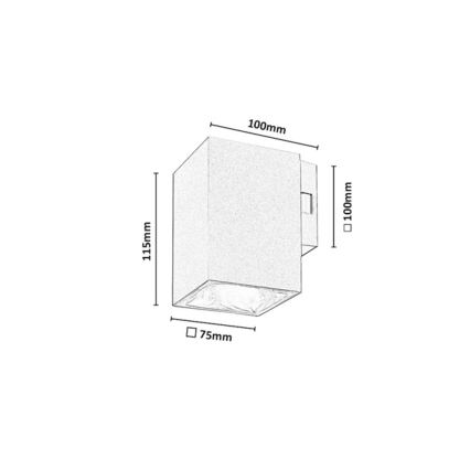 Rabalux - Udendørs væglampe LED/9W/230V 2700/4000/6500K IP65