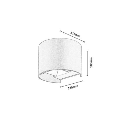 Rabalux - LED udendørs væglampe LED/5W/230V 2700/4000/6500K IP54 beige
