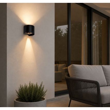 Rabalux - LED udendørs væglampe LED/5W/230V 2700/4000/6500K IP54 sort